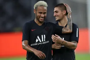 Neymar và Marco Verratti
