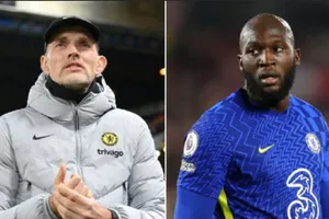 Thomas Tuchel và Romelu Lukaku