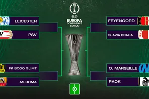 Leicester tiếp PSV ở tứ kết Europa Conference League