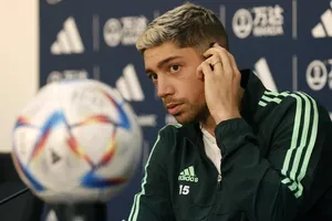 Tiền vệ Fede Valverde của Real Madrid trong buổi họp báo trận bán kết