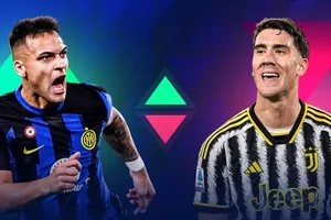 Lautaro Martinez (Inter Milan) và Dusan Vlahovic (Juventus)