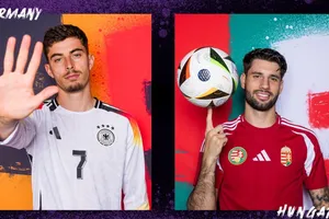 Kai Havertz (Đức) và Dominik Szoboszlai (Hungary)