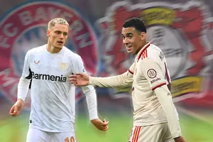Floran Wirtz (Leverkusen) và Jamal Musiala (Bayern Munich)