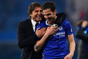 HLV Antonio Conte và Cesc Fabregas khi còn ở Chelsea