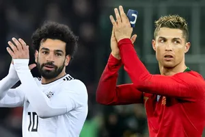 Mo Salah và Cristiano Ronaldo