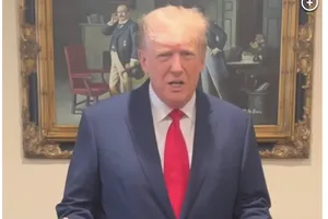 Tổng thống Mỹ Donald Trump thông báo ông đã bị truy tố. Ảnh : Truth Social