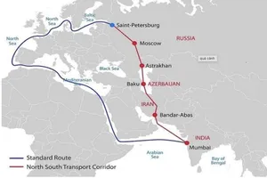 Hành lang vận tải quốc tế Bắc - Nam (INSTC). Ảnh: TEHRAN TIMES