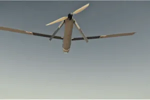 Một máy bay không người lái "tự sát" của Anduril UK đang hoạt động. Ảnh : ANDURIL