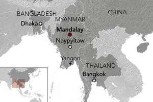 Ít nhất 12 dư chấn, với cường độ từ 2,8 đến 7,5 độ richter, gây rung chuyển khu vực Đông Nam Á. Ảnh: Nikkei Asia