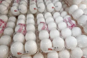 Trứng được bán tại siêu thị Akidai ở quận Nerima, Tokyo. Ảnh: KYODO