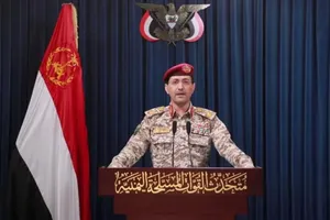 Người phát ngôn quân sự của lực lượng Houthi tại Yemen, ông Yahya Sarea. Ảnh: AA