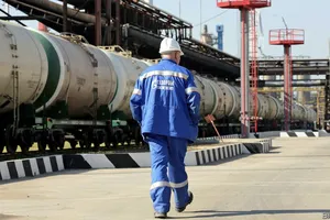 Đường ống dẫn khí đốt của Nga. Ảnh: Bloomberg