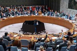 Toàn cảnh phiên bỏ phiếu của Hội đồng Bảo an Liên hợp quốc. Ảnh: EPA