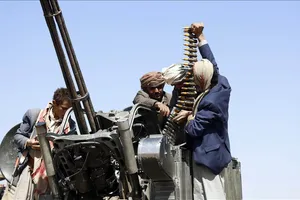 Lực lượng Houthi tập trung tại Sanaa, Yemen. Ảnh: AA