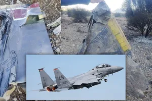 Iran tuyên bố đã bắn hạ máy bay chiến đấu F-15E của Mỹ. Ảnh: Iranian state media