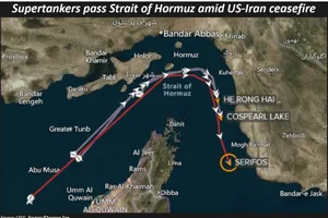 Hình ảnh đăng kèm thông báo của CENTOM đăng trên mạng xã hội X