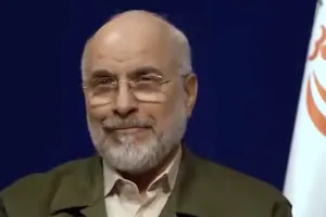 Chủ tịch Quốc hội Iran Mohammad Bagher Ghalibaf trong cuộc phỏng vấn với đài truyền hình nhà nước IRIB, ngày 18 - 4. Ảnh: IRANINTL.COM