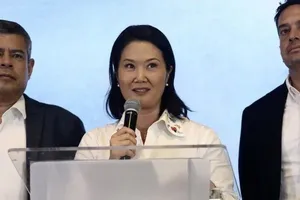 Bà Keiko Fujimori bước vào Phủ Tổng thống sau 3 lần thất bại. Ảnh: AA