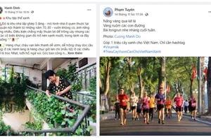 Những câu chuyện đời thường nhưng rất dễ thương như “Khu tập thể xanh” hay “Đường chạy bộ giữa hàng cây” được chia sẻ trong các bài đăng tham gia chiến dịch 