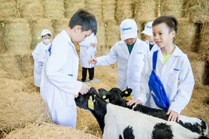 Nhiều học sinh thích thú với công nghệ “xanh” trang trại và nhà máy của Vinamilk