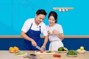 Cặp đôi nghệ sĩ Tú Vi và Văn Anh là đại sứ thương hiệu đồng hành cùng chương trình