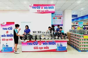 Mô hình thu cũ đổi mới của Saigon Co.op thu hút sự quan tâm đông đảo của người tiêu dùng