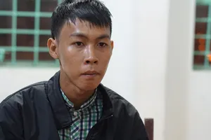 Đối tượng Nguyễn Văn Lắm tại cơ quan công an