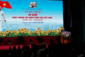 Đồng Nai tổ chức lễ kỷ niệm 90 năm ngày thành lập Đảng