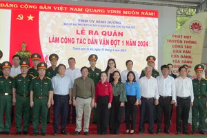 Bình Dương: Hơn 1.500 người ra quân làm công tác dân vận đợt 1-2024