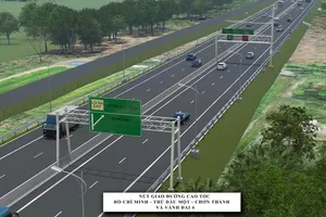 Phối cảnh đường Vành đai 4 TPHCM, đoạn qua địa bàn tỉnh Bình Dương