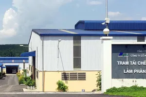 Trạm tái chế chất thải của Công ty cổ phần Dịch vụ Sonadezi