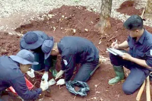 Đội K72 quy tập thêm 11 hài cốt liệt sĩ tại Campuchia