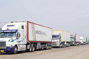 Xe container ùn ứ trên địa bàn phường Dầu Giây