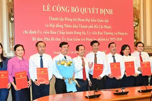 Chỉ định đồng chí Võ Văn Minh giữ chức Bí thư Đảng ủy Đoàn Đại biểu Quốc hội và HĐND TPHCM