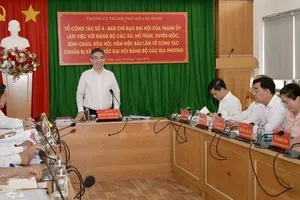 Đồng chí Nguyễn Phước Lộc kết luận buổi làm việc