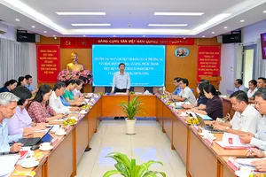 Trưởng Ban Tuyên giáo và Dân vận Thành ủy TPHCM Dương Anh Đức phát biểu