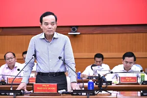 Bí thư Thành ủy TPHCM Trần Lưu Quang làm việc với Tập đoàn Becamex