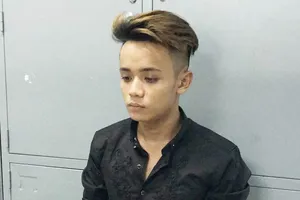 Đối tượng Nguyễn Phi Lai tại cơ quan công an