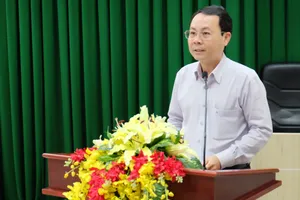 Chủ nhiệm Ủy ban Kiểm tra Thành ủy Nguyễn Văn Hiếu nhấn mạnh đến đòi hỏi nâng cao chất lượng đội ngũ cán bộ kiểm tra các cấp. Ảnh: KIỀU PHONG  