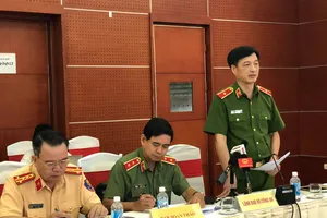 Thứ trưởng Bộ Công an Nguyễn Duy Ngọc phát biểu tại phiên họp