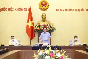 Chủ tịch Quốc hội Vương Đình Huệ chủ trì buổi làm việc với Thường trực Ủy ban Về  các vấn đề xã hội