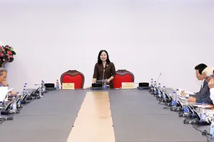 Phó Chủ nhiệm Ủy ban Văn hóa, Giáo dục của Quốc hội Nguyễn Thị Mai Hoa chủ trì hội thảo