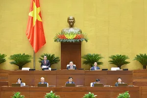 Phó Chủ tịch Thường trực Quốc hội Trần Thanh Mẫn điều hành Phiên họp. Ảnh: QUANG PHÚC