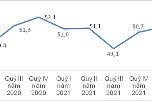 Lực lượng lao động theo quý từ 2020 – 2022