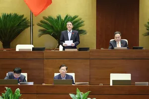 Phó Chủ tịch Quốc hội Nguyễn Đức Hải điều hành phiên họp toàn thể sáng 14-6. Ảnh: QUANG PHÚC