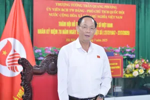 Phó Chủ tịch Quốc hội, Thượng tướng Trần Quang Phương phát biểu 