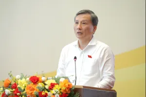 Chủ nhiệm Ủy ban Khoa học, Công nghệ và Môi trường Lê Quang Huy phát biểu tại hội thảo