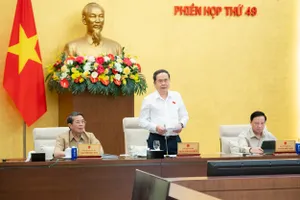 Chủ tịch Quốc hội Trần Thanh Mẫn phát biểu khai mạc phiên họp