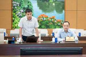 Phó Tổng thư ký Liên đoàn Thương mại - Công nghiệp (VCCI) Đậu Anh Tuấn góp ý hoàn thiện dự luật