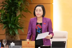 Phó Chủ tịch Quốc hội Nguyễn Thị Thanh điều hành phiên họp